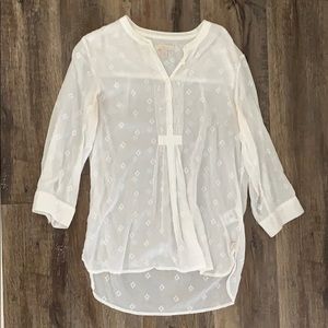 True Religion Sheer White Top